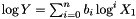 $ \log{Y} = \sum^n_{i=0} b_i\log^i{X_1} $